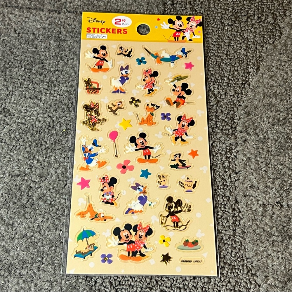 Mickey Mouse & Friends Sticker Pack Japan Exclusive Officially Licensed Disney